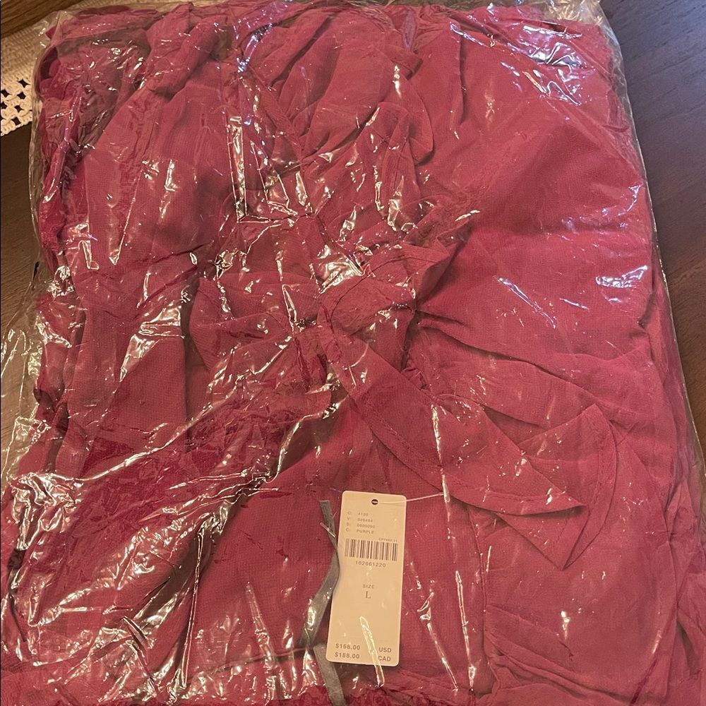 Anthropologie Long-Sleeve Ruffled Asymmetric Midi Dress - Picture 5 of 6